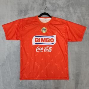Vtg Club America jersey red Liga MX Corona Bimbo Coca Cola Aguilas Alexis Soccer